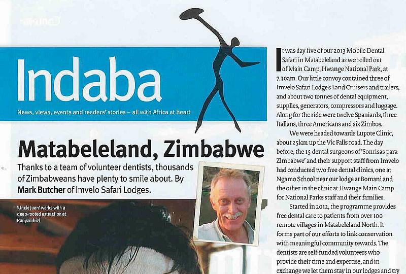 RArtículo en la revista Indaba Smile is a Foundation 2020