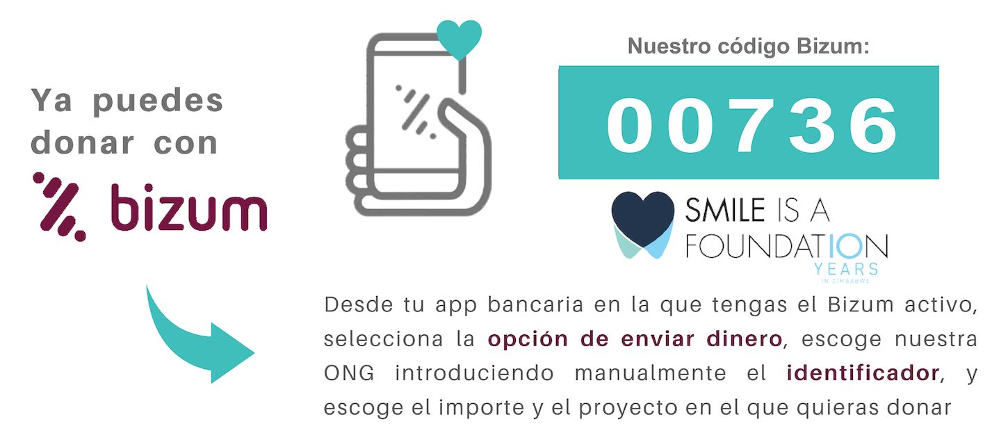 Ya puedes hacer tu donativo a Smile is a Foundation a través de Bizum